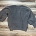 Ann Mashburn V-Neck Cashmere Gray Sweater Balloon Sleeves size large