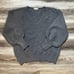 Ann Mashburn V-Neck Cashmere Gray Sweater Balloon Sleeves size large