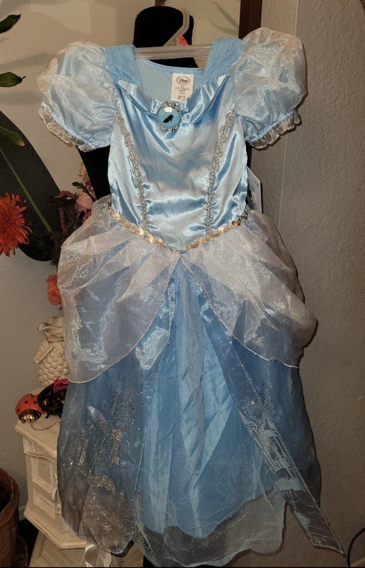 Disney Disney Store Deluxe Cinderella's Dress size 5/6 new girls #a19