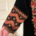 Johnny Was Elim Velvet Silk Peasant Blouse Black Floral Embroidered Top