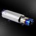 3 DUAL TITANIUM BURNT FLAT TIP T-304 STAINLESS STEEL 2.5 INLET EXHAUST MUFFLER