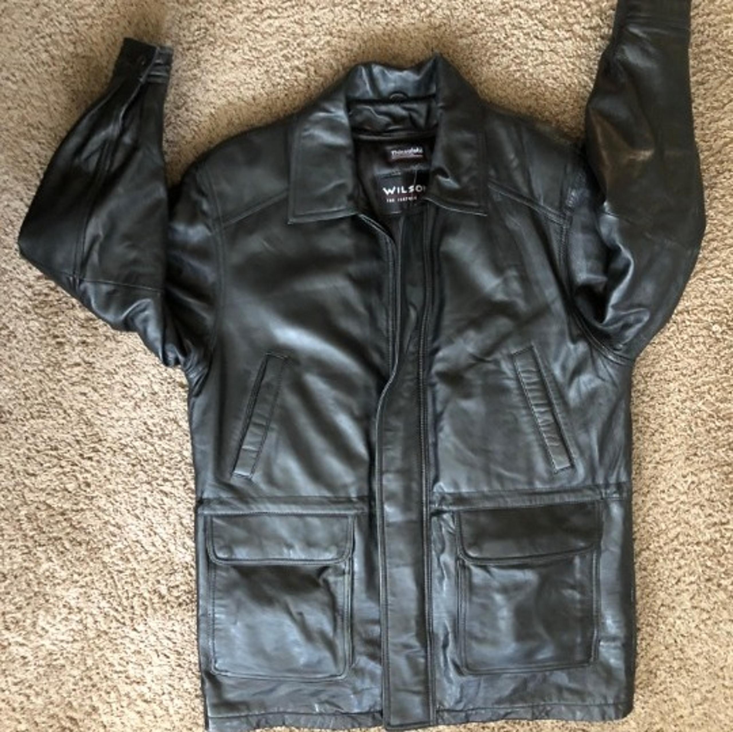 Wilsons Men's Black Leather Jacket