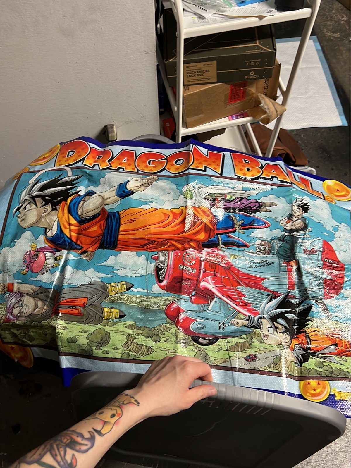 Dragon Ball Z small picnic mat, waterproof. Rare 90s item. Send offers
