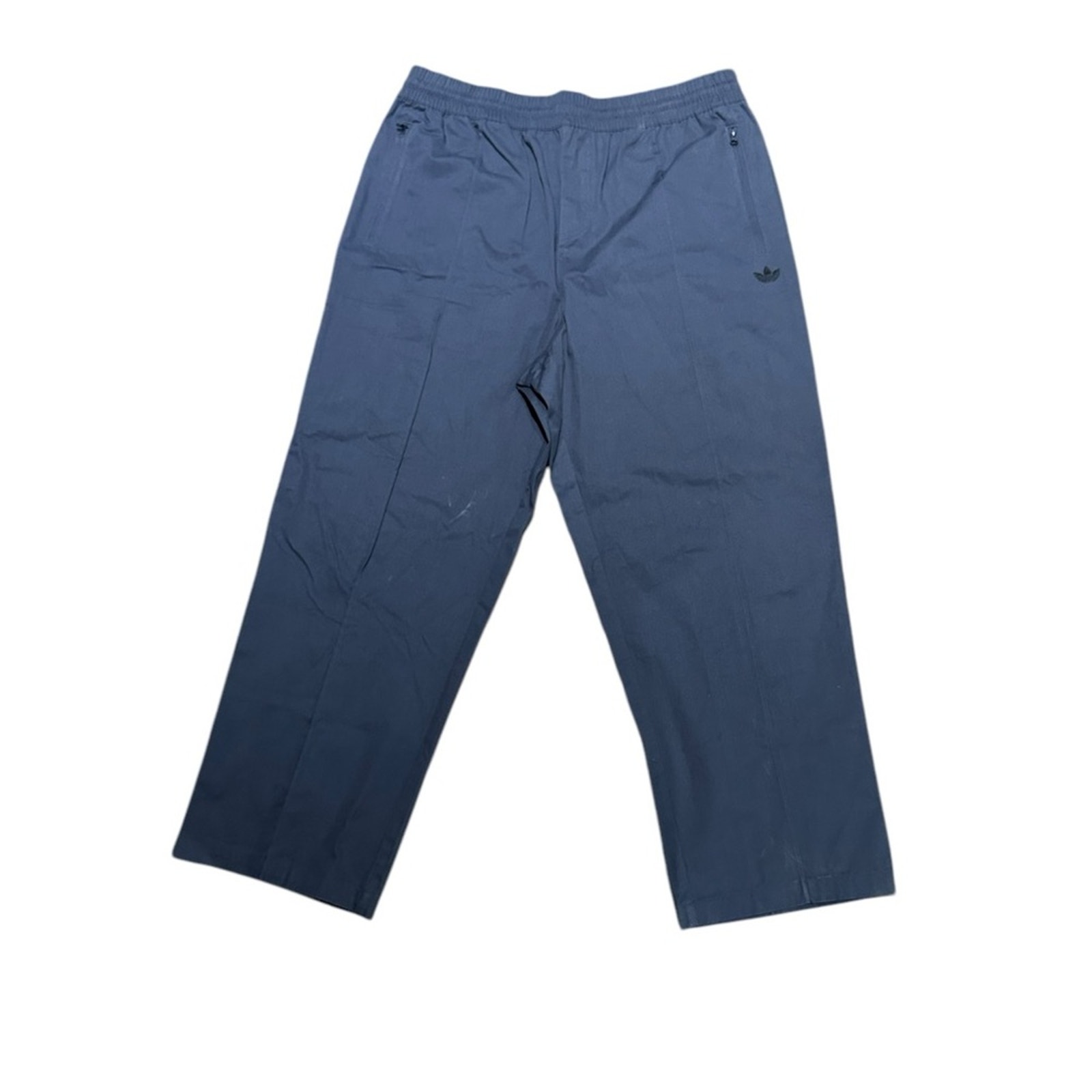 Adidas Women's Elastic Waist Blue Pants Size Large 36 x 28 Cotton