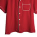 Yony Camp Collar Shirt with Piping Red White XL Streetwear Made in USA