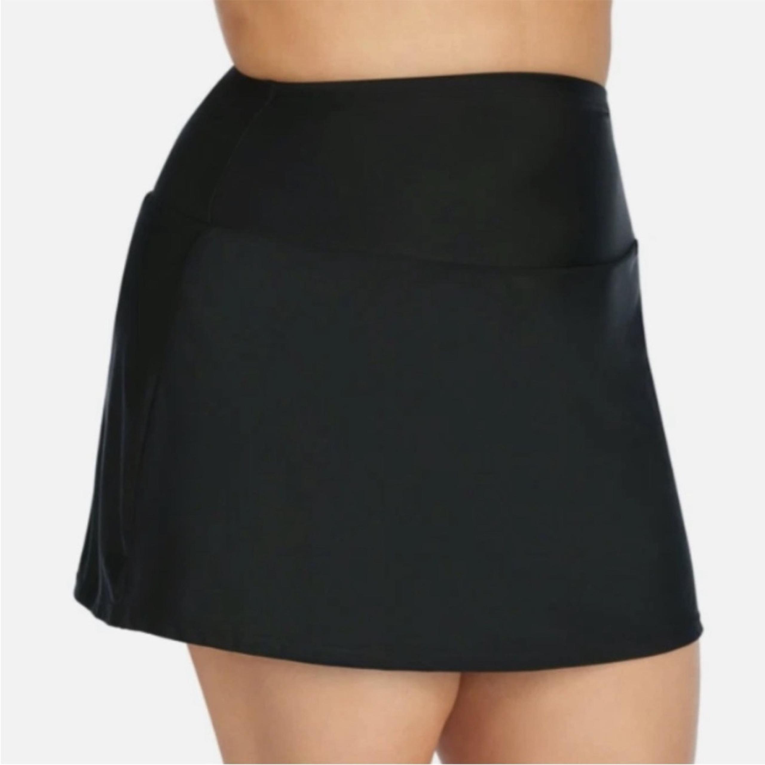 Island Escape Tummy Control Swim skirt black - 16W