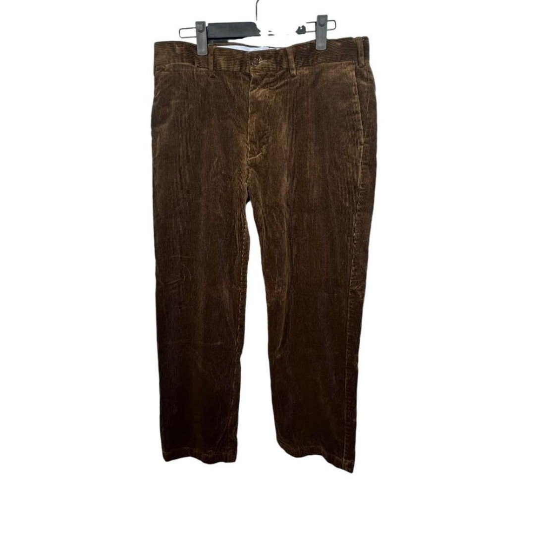 Vintage Y2k Polo Ralph Lauren Pants Mens 33x27 SHORT Brown Corduroy Classic Fit