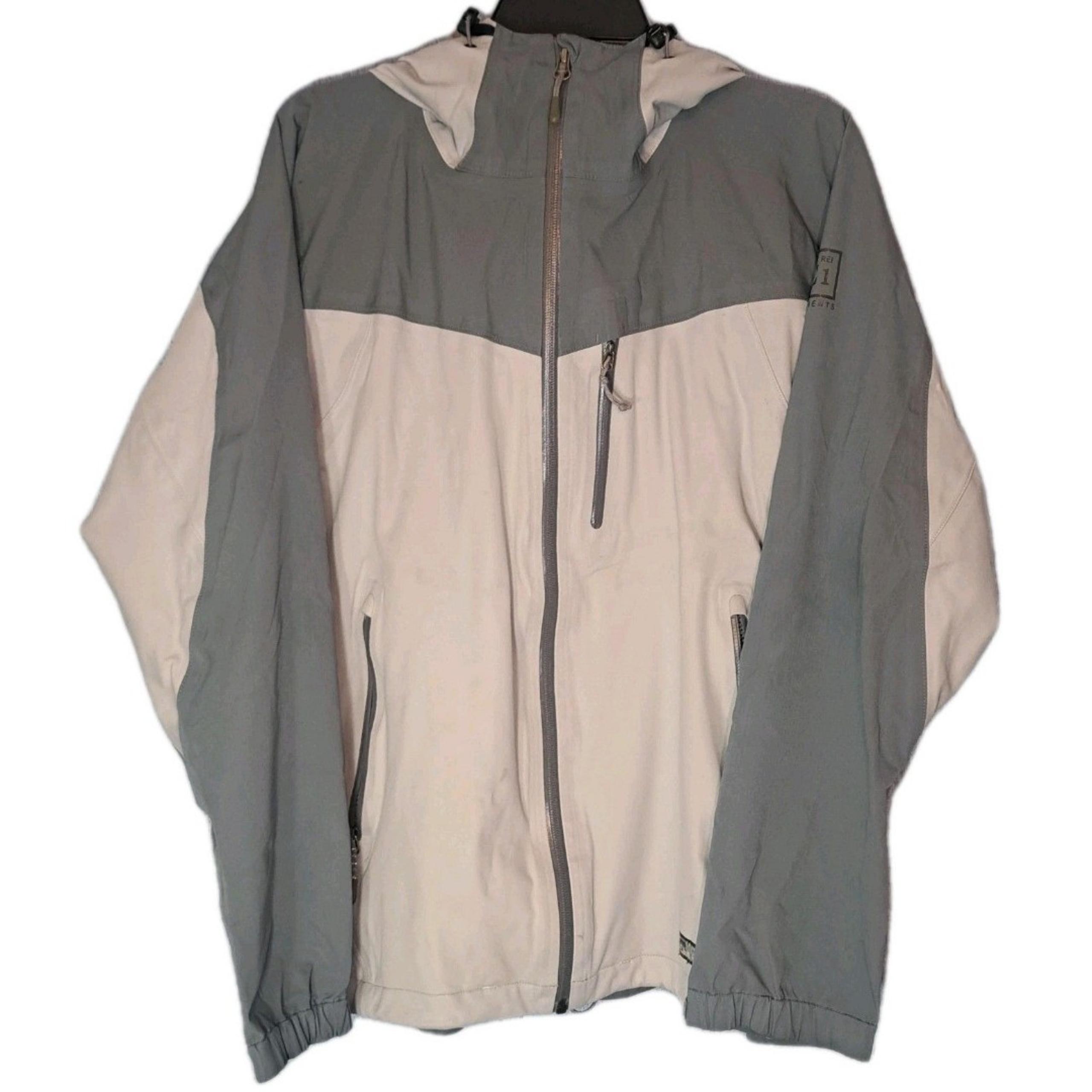 REI Rain Jacket Women’s Size XL Windbreaker Waterproof Hooded Elements Outdoors