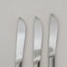 Set of 6 Vintage Pioneer Samurai Stainless Steel Steak Serrated Knives 3 Blade