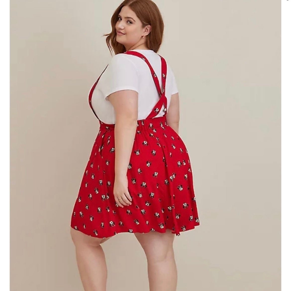 NWT Torrid 3X Disney Minnie Mouse Red Challis Skirtall