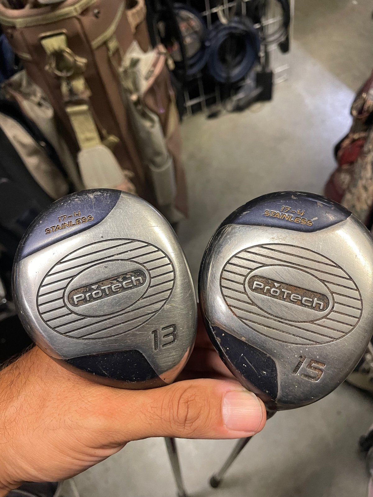 Golf clubs 2 Pc set by Protec Wood 13 and 15