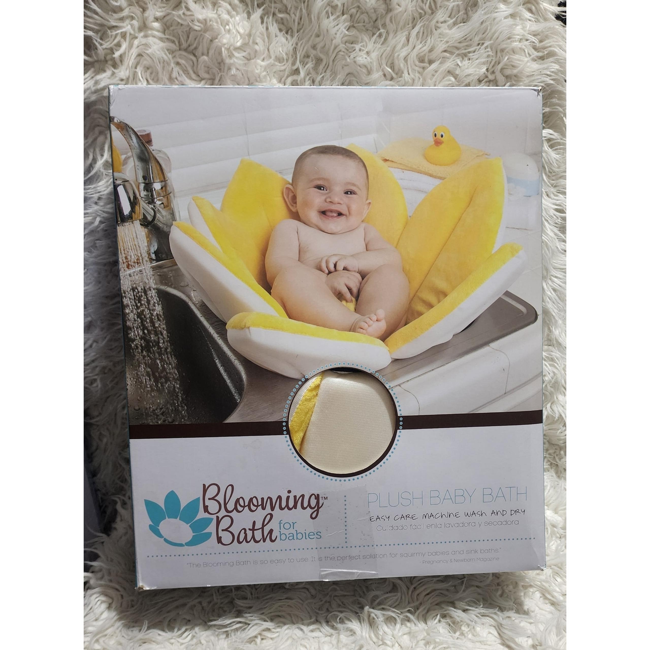 Blooming Bath 7 Petal Flower Baby Bath Seat for Sink - Yellow