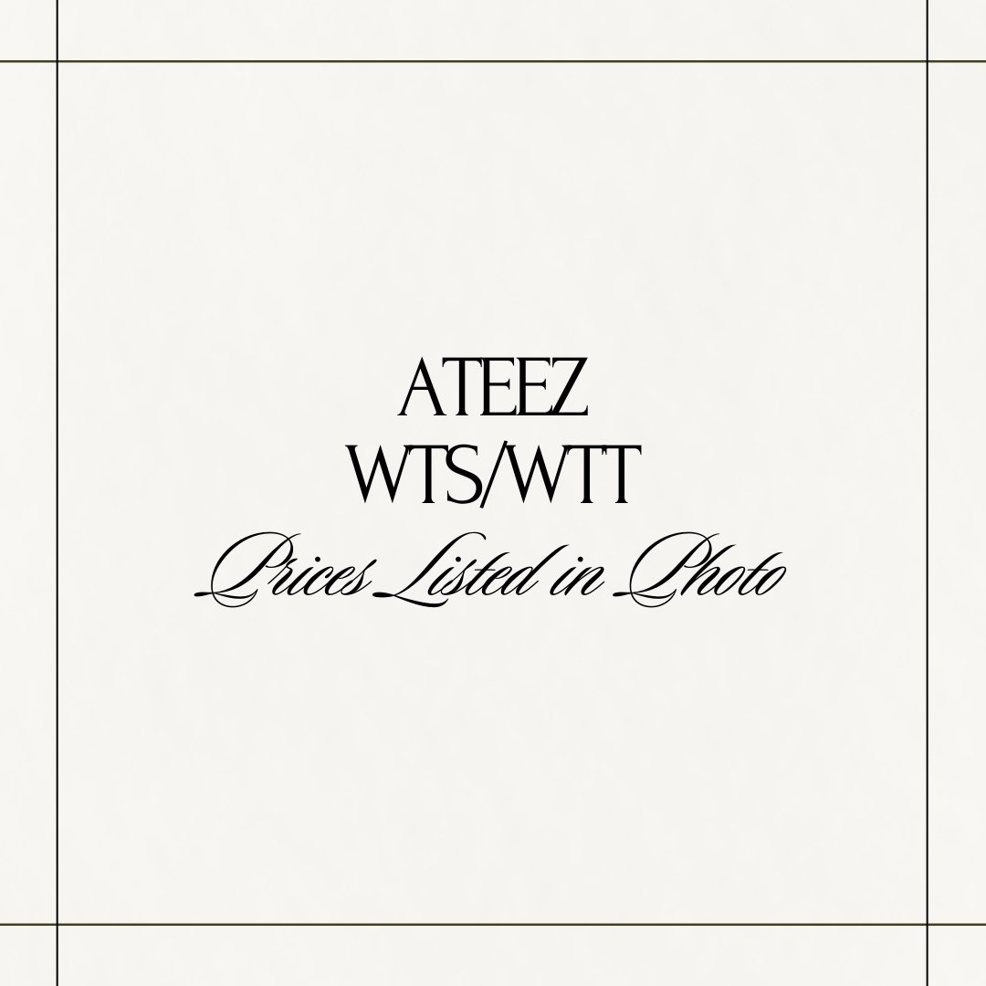 Misc. Ateez POB’s!