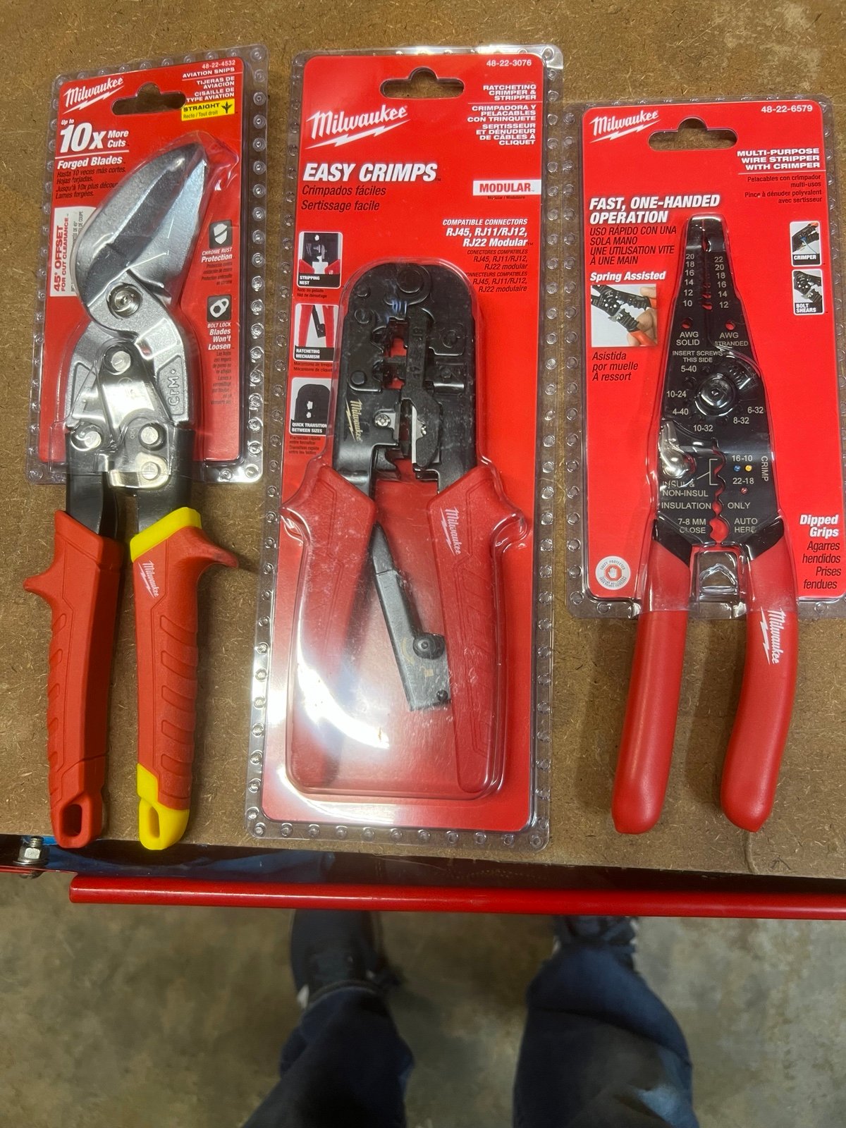 Milwaukee Snips,Stripper and easy Crimps