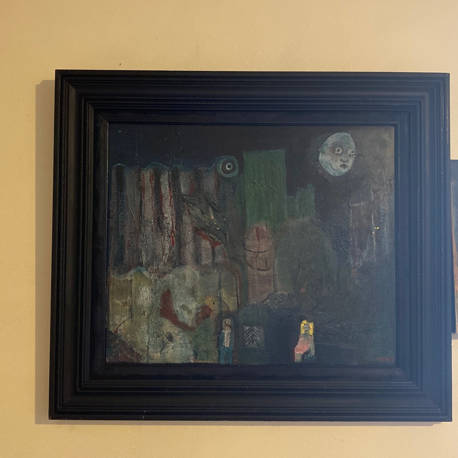 Framed Anton Helmick Painting: Reno City