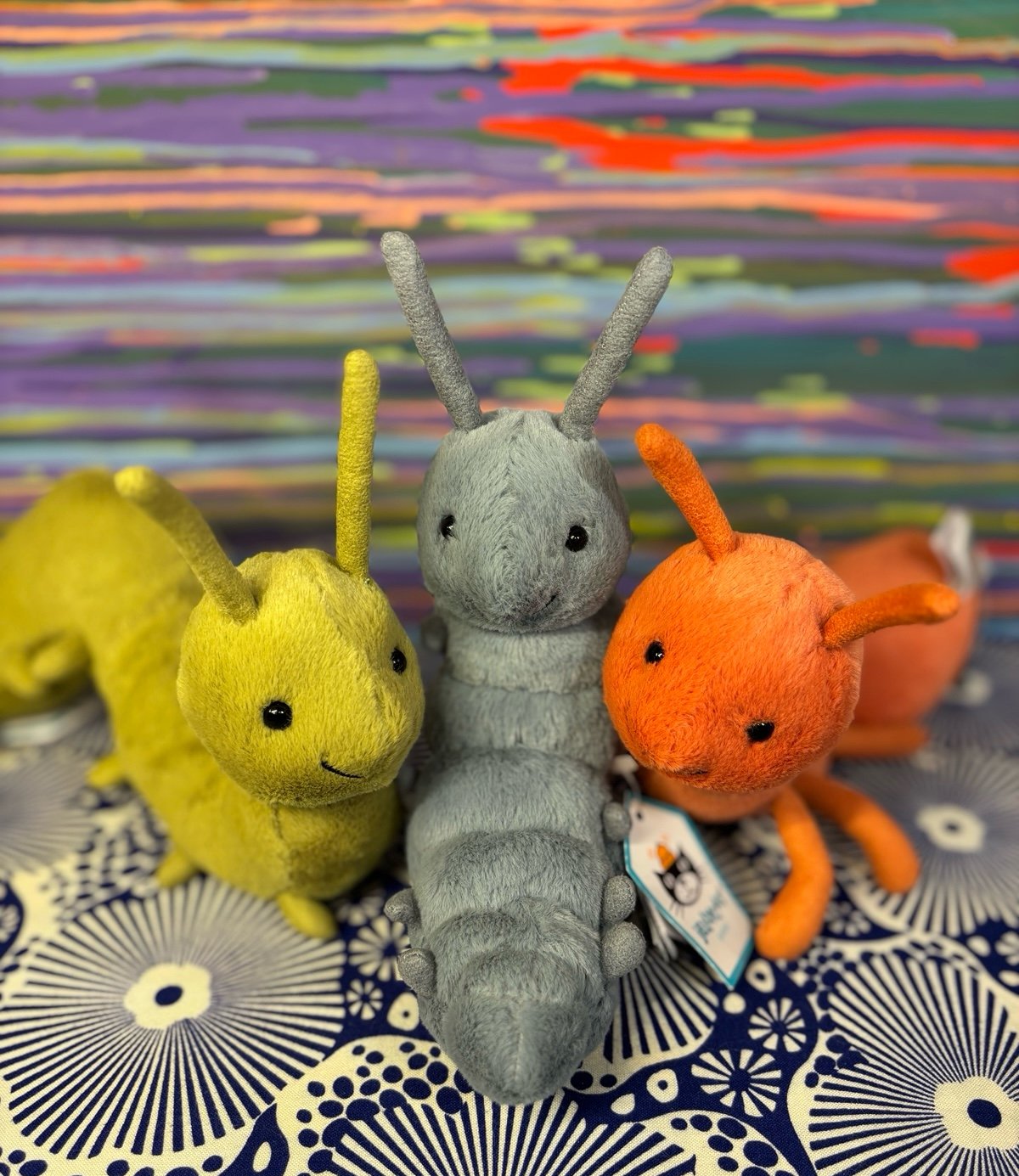 NWT Jellycat WRIGGIDIG TRIO! Retired and CUTE AF! FAST SHIPPING!!!*