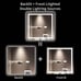 TOOLKISS 36 in. W x 36 in. H Rectangular Frameless LED Bathroom Vanity Mirror