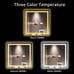 TOOLKISS 36 in. W x 36 in. H Rectangular Frameless LED Bathroom Vanity Mirror