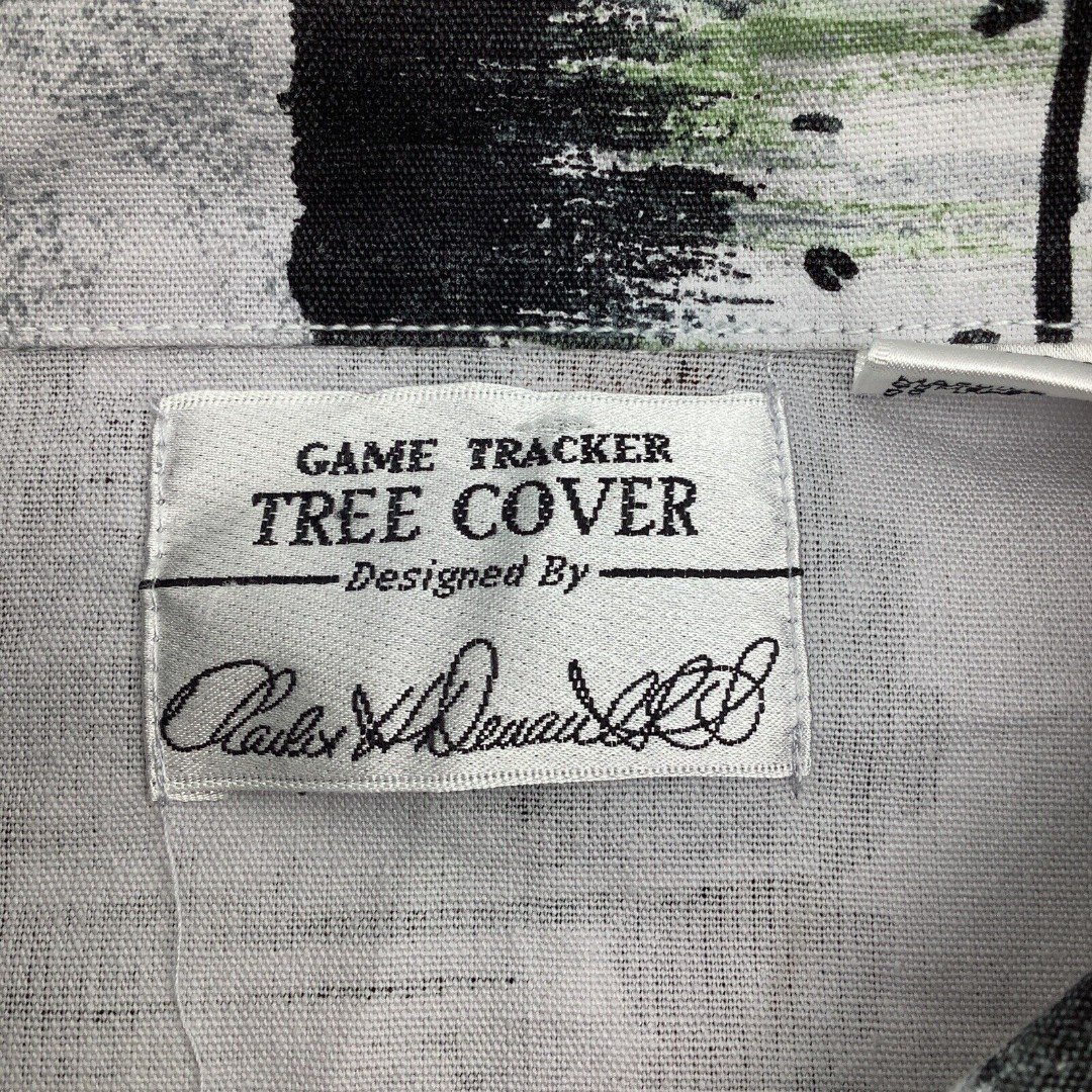 Game Tracker Tree Cover Mens Long Sleeve Button Up Camo Shirt Jacket Size Large - detail