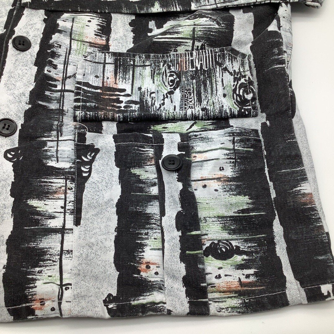 Game Tracker Tree Cover Mens Long Sleeve Button Up Camo Shirt Jacket Size Large - detail