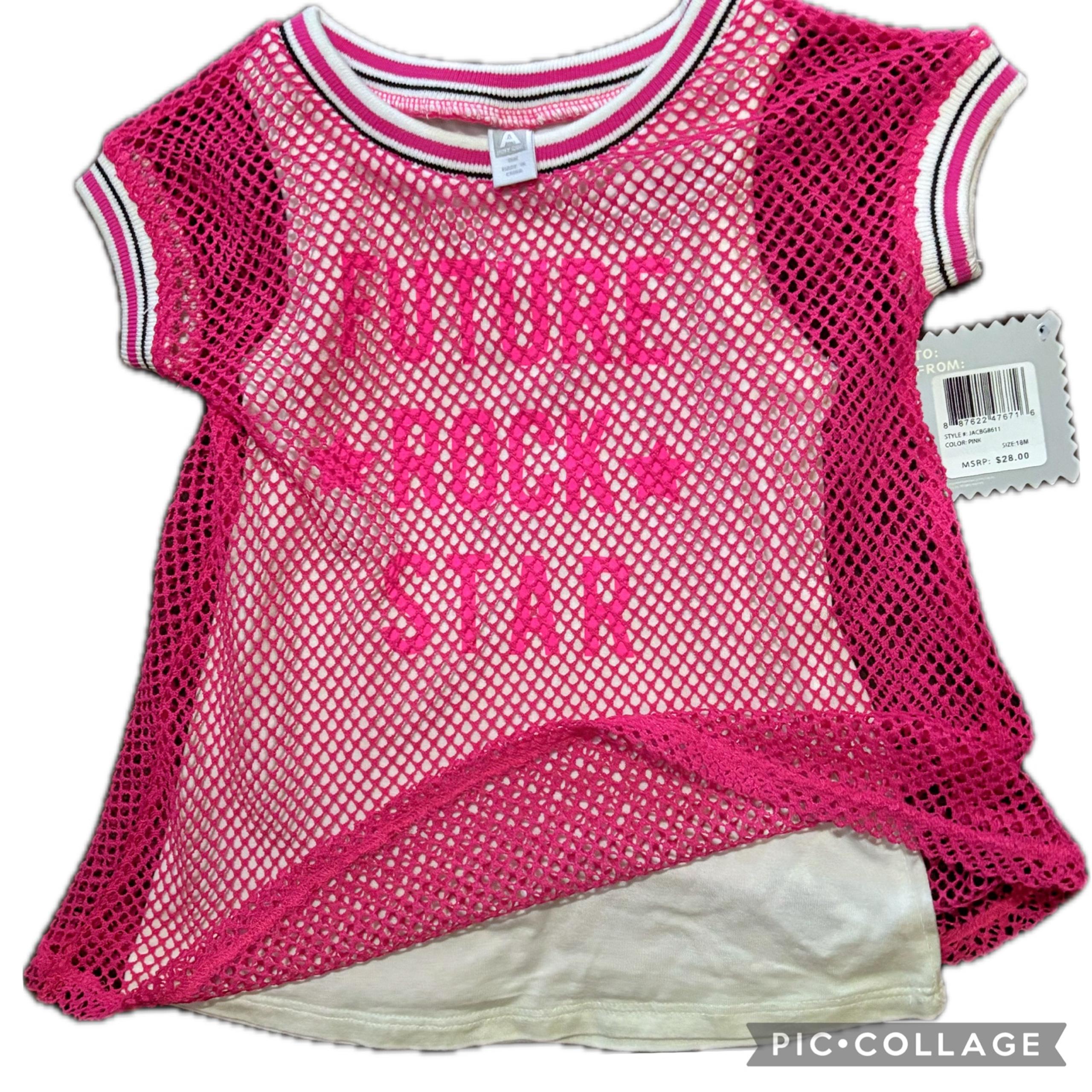 Amy Coe NEW NWT Net dress over soft lining dress 18m FUTURE ROCK STAR MSRP $28