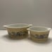 Pyrex Homestead Casserole Beige & Blue Set-2 No Lids