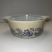 Pyrex Homestead Casserole Beige & Blue Set-2 No Lids