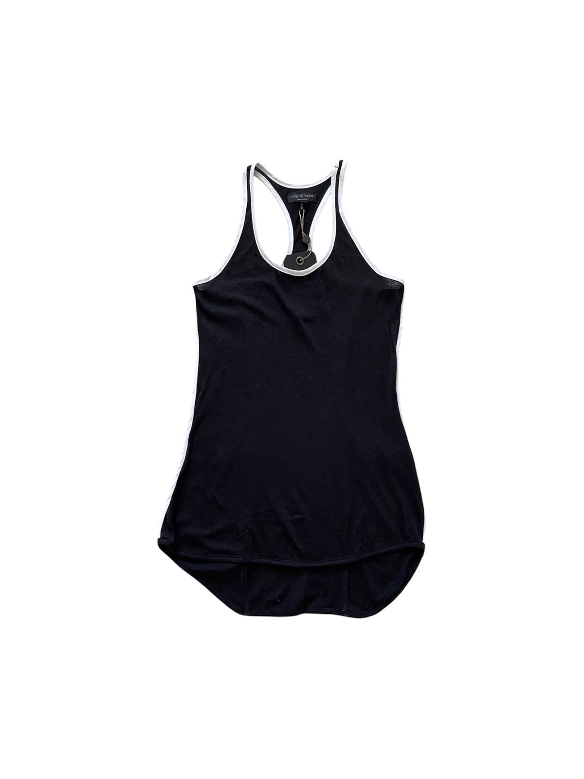 Rag & Bone - Black The Piped Tank