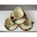 4 Vintage Franciscan Apple Tea Cup & Saucer CA USA Beverage Service Ware Coffee