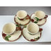 4 Vintage Franciscan Apple Tea Cup & Saucer CA USA Beverage Service Ware Coffee