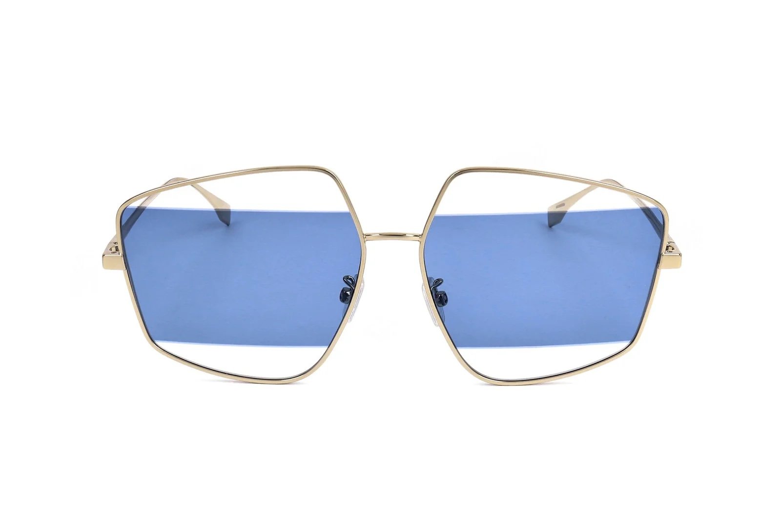 FENDİ FE40016U 32V SILVER AUTHENTIC SUNGLASSES 60-14