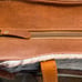 Real Cowhide Myra Western Hand Tooled Embossed Leather Canvas Shoulder Tote Bag