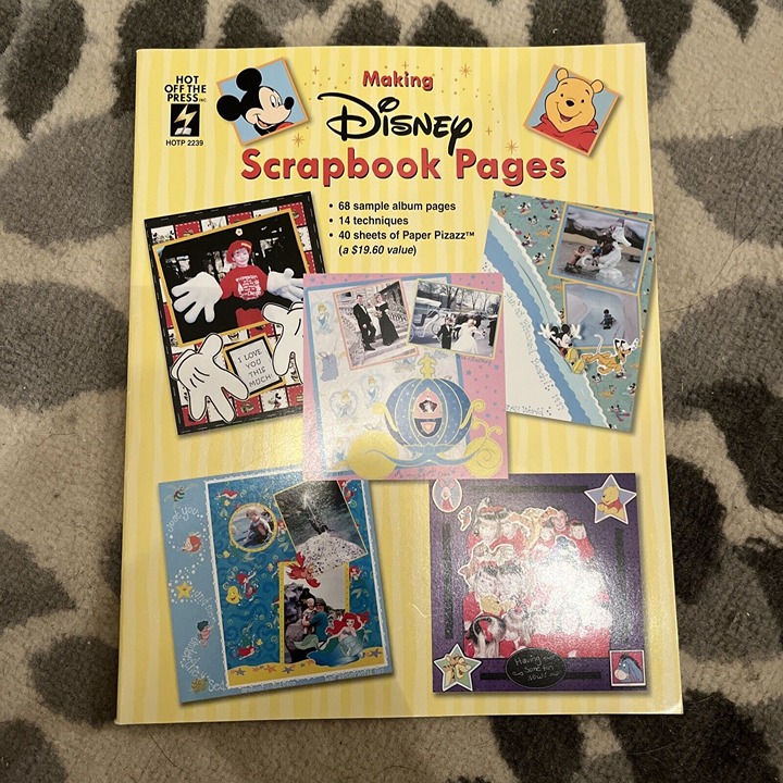 NEW VINTAGE 2000 Disney Scrapbook Pages 8.5”x11” Scrapbooking Disney World