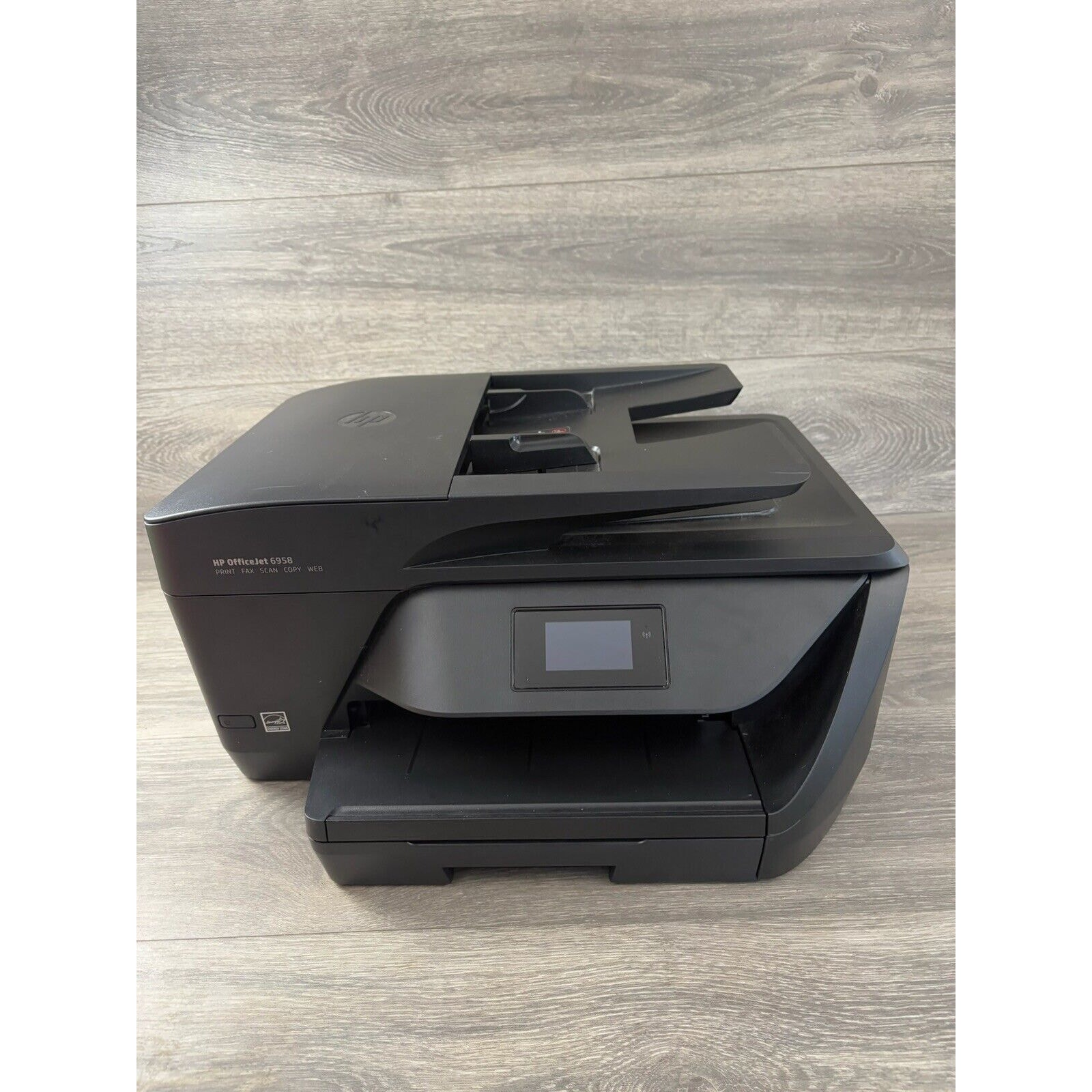 HP Office Jet 6958 All-In-One Wireless Printer Scan Copy Fax, Tested Works