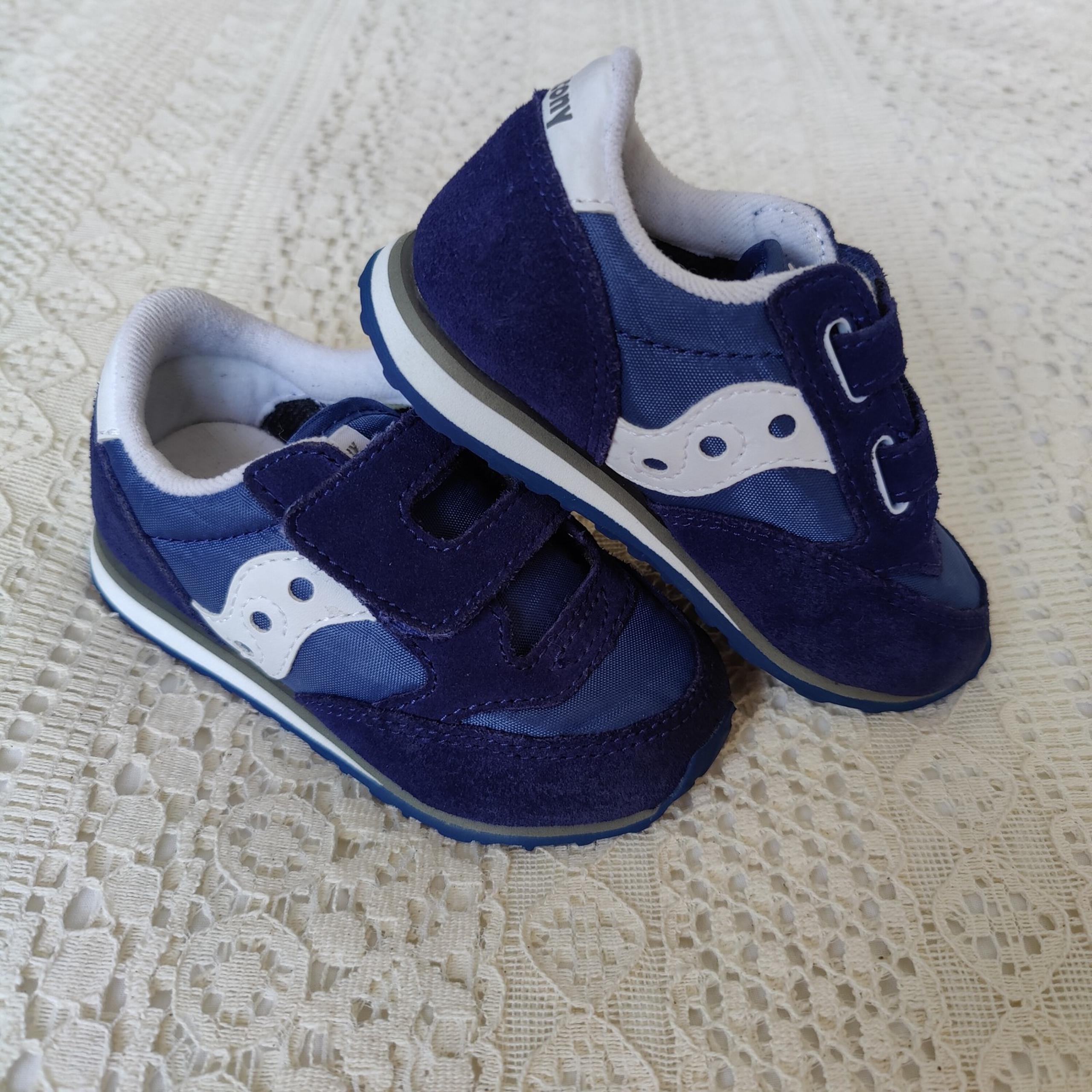 Jazz Low Pro, Baby Jazz, , Navy Blue, Leather Upper, Size 6.5, ST35410A - Saucony