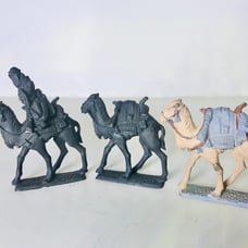 Vintage Extremely Rare MITHRIL Middle of The Earth CAMEL w/Rider Lot (3) Figures