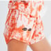 Clare V. Tie Dye Tangerine Orange Sweat Shorts With Eye Detail