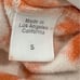Clare V. Tie Dye Tangerine Orange Sweat Shorts With Eye Detail