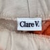 Clare V. Tie Dye Tangerine Orange Sweat Shorts With Eye Detail