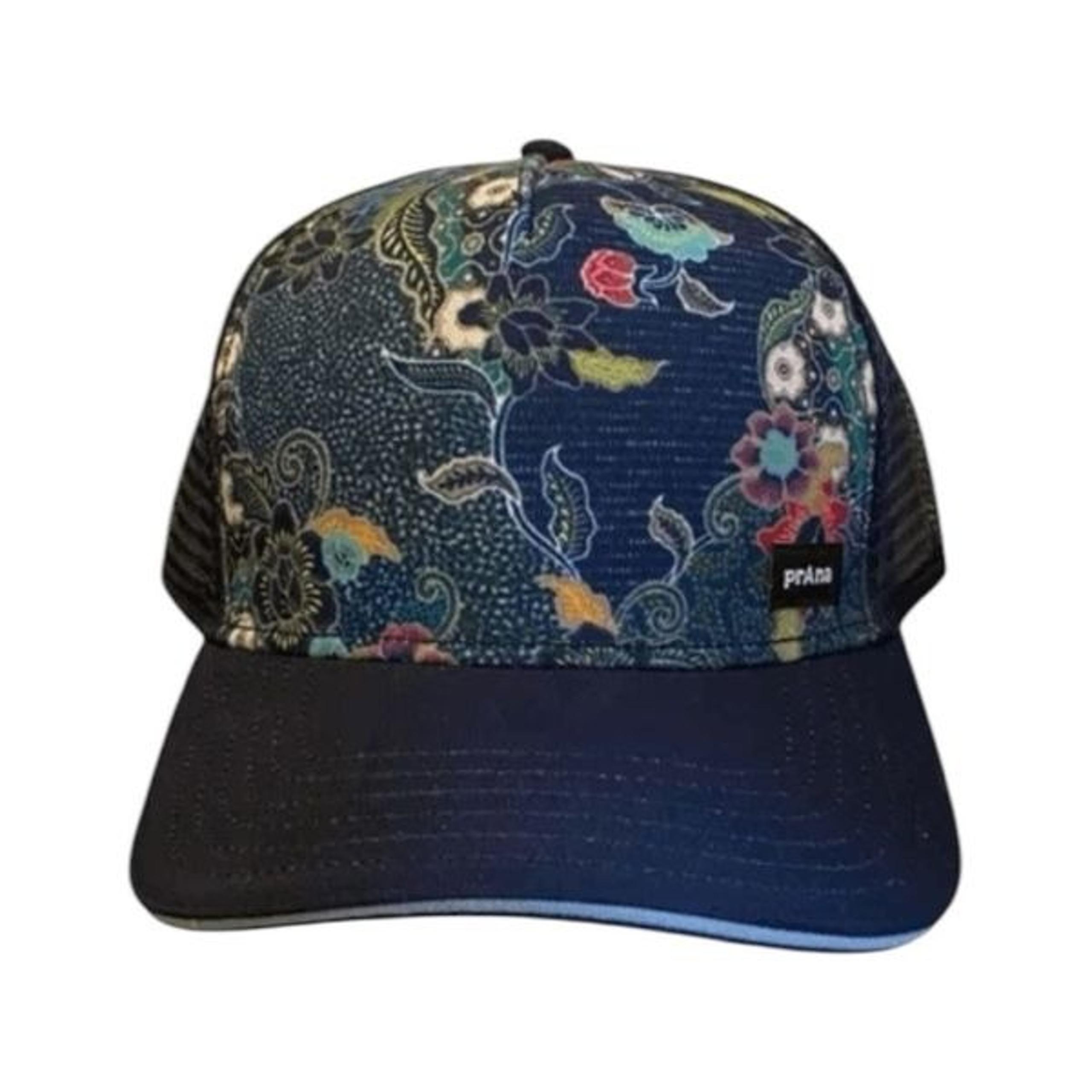 Prana Lower Pines Trucker Hat Nautical Kona Floral SnapBack Mesh Adjustable