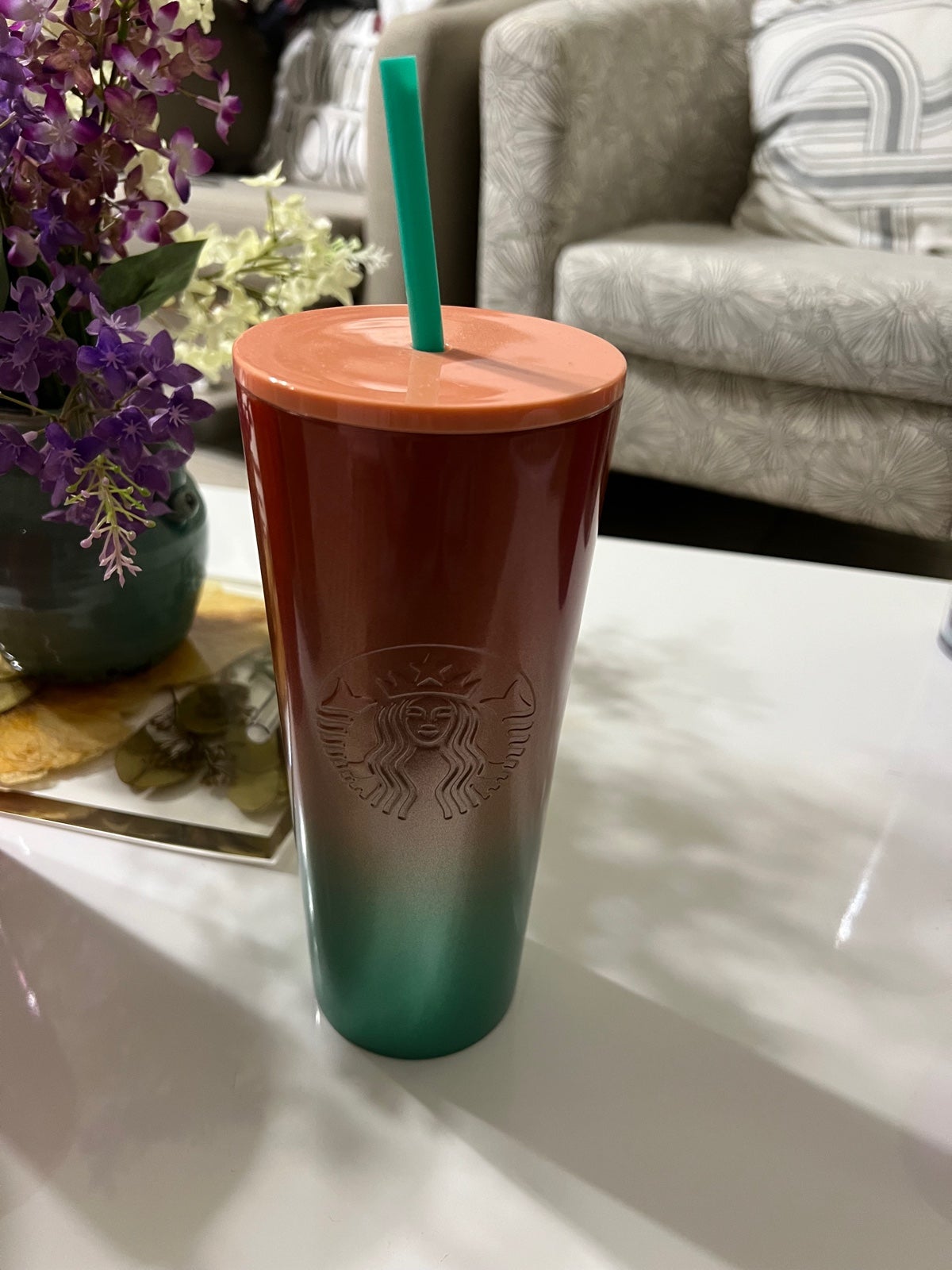 Starbucks ombre stainless steel tumbler