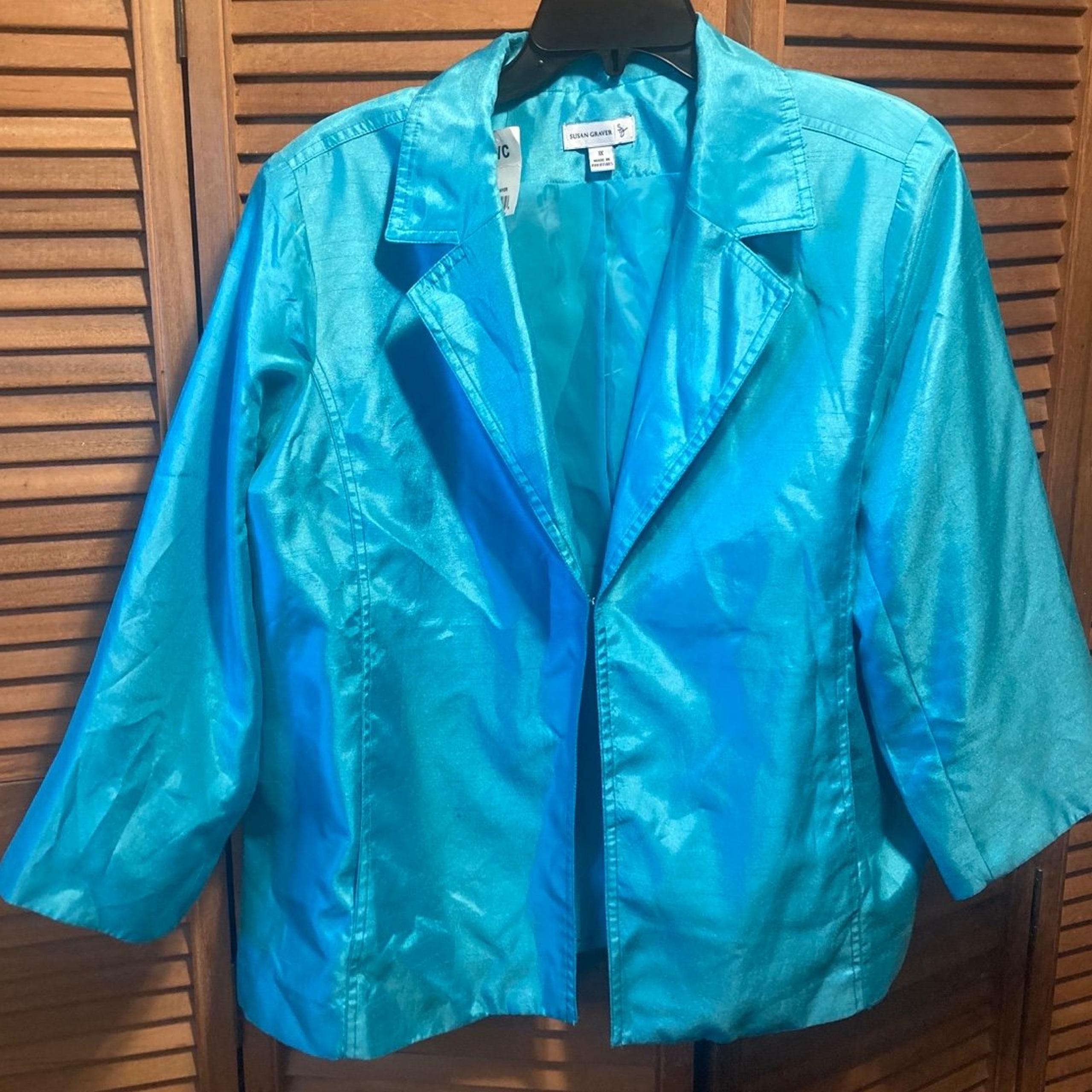 Susan Graver Turquoise Blazer