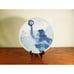 Set 2 Cracker Barrel Coastal Embossed Mermaid Plates 8.5 inch Vintage Nautical