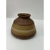Vintage Hand Made Pottery Stoneware Bud Vase And Bowl Brown Earth Tones Signed