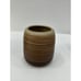 Vintage Hand Made Pottery Stoneware Bud Vase And Bowl Brown Earth Tones Signed