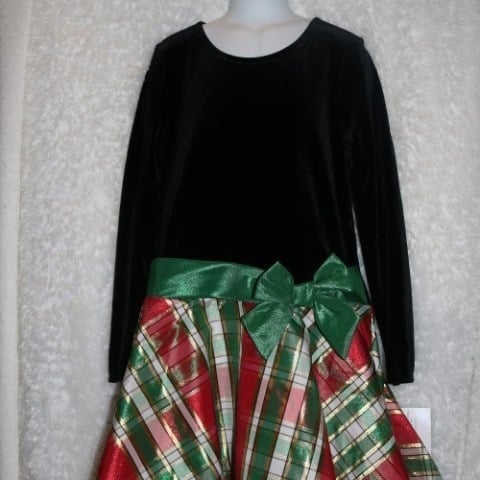 Bonnie Jean Christmas dress size 16 NWT