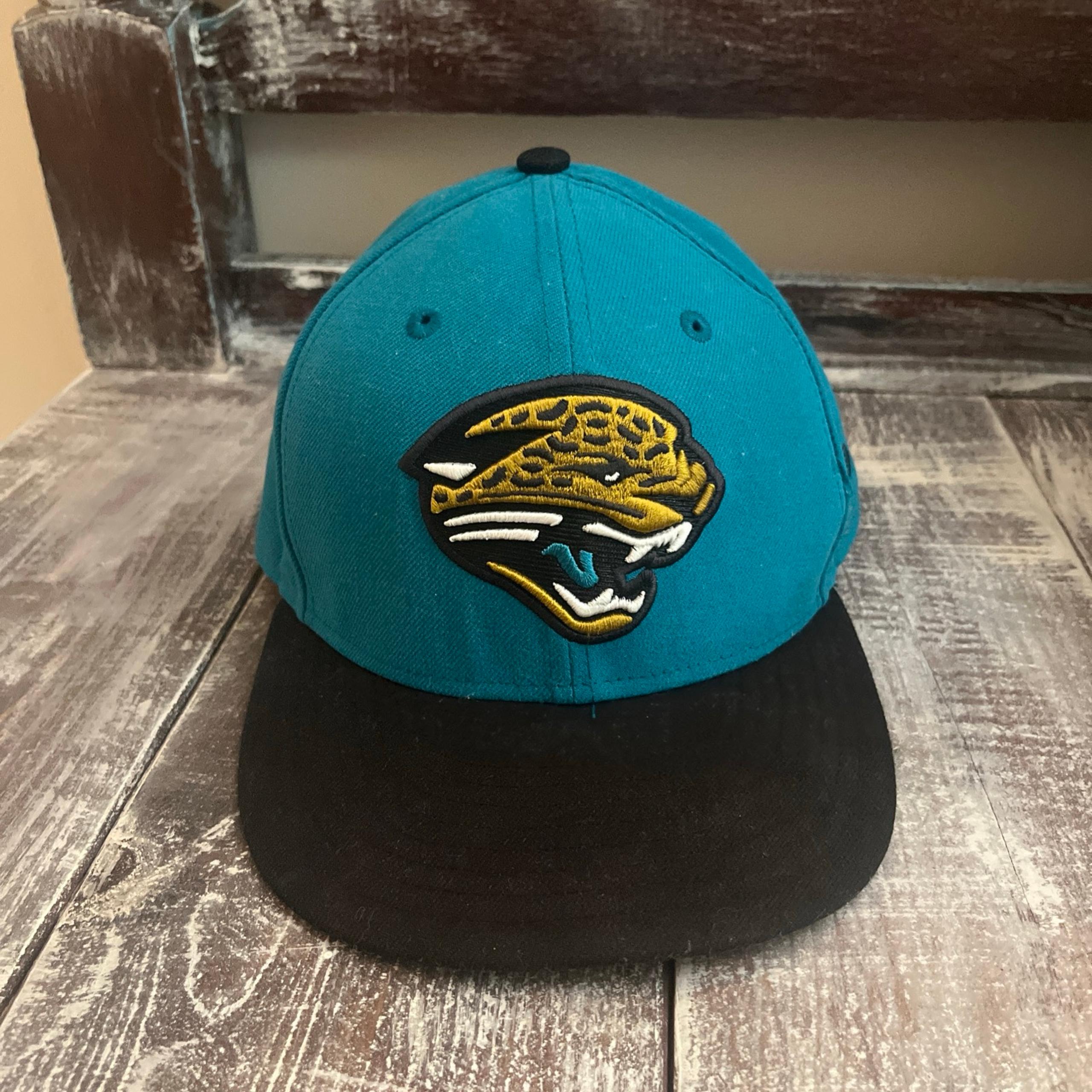 Jacksonville Jaguars New Era Hat Cap 6 panel Fitted 59FIFTY NFL Logo Men's 7