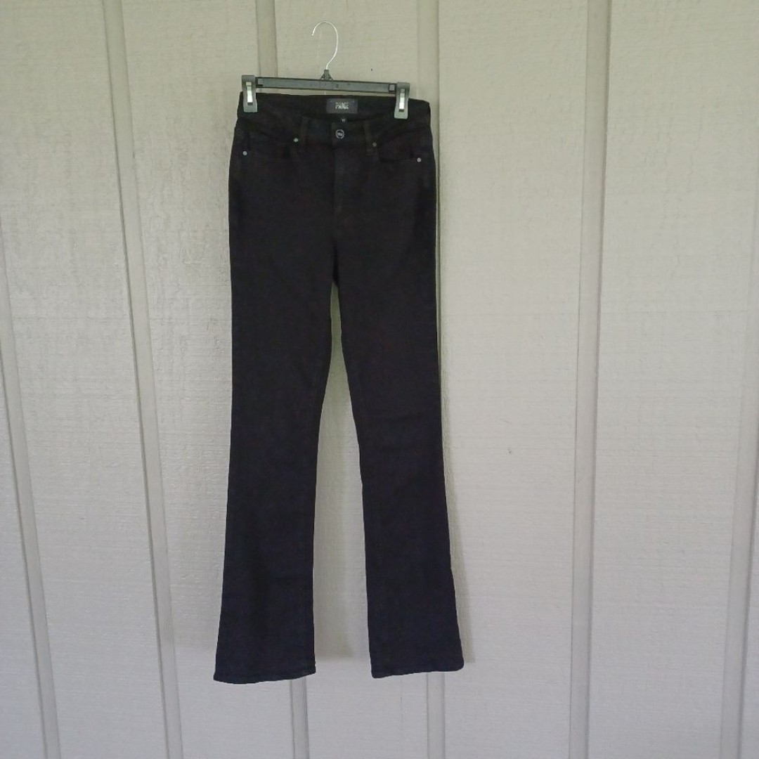 Paige Hourglass Jeans Size 27 Women Boho Stretch Denim Color Black