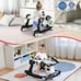 4-in-1 Baby Walker Foldable Activity Push Walker Adjustable White
