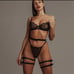 Lingerie Sexy Leg Harness Garter Belt Leather Lingerie Thigh Garter Bondage